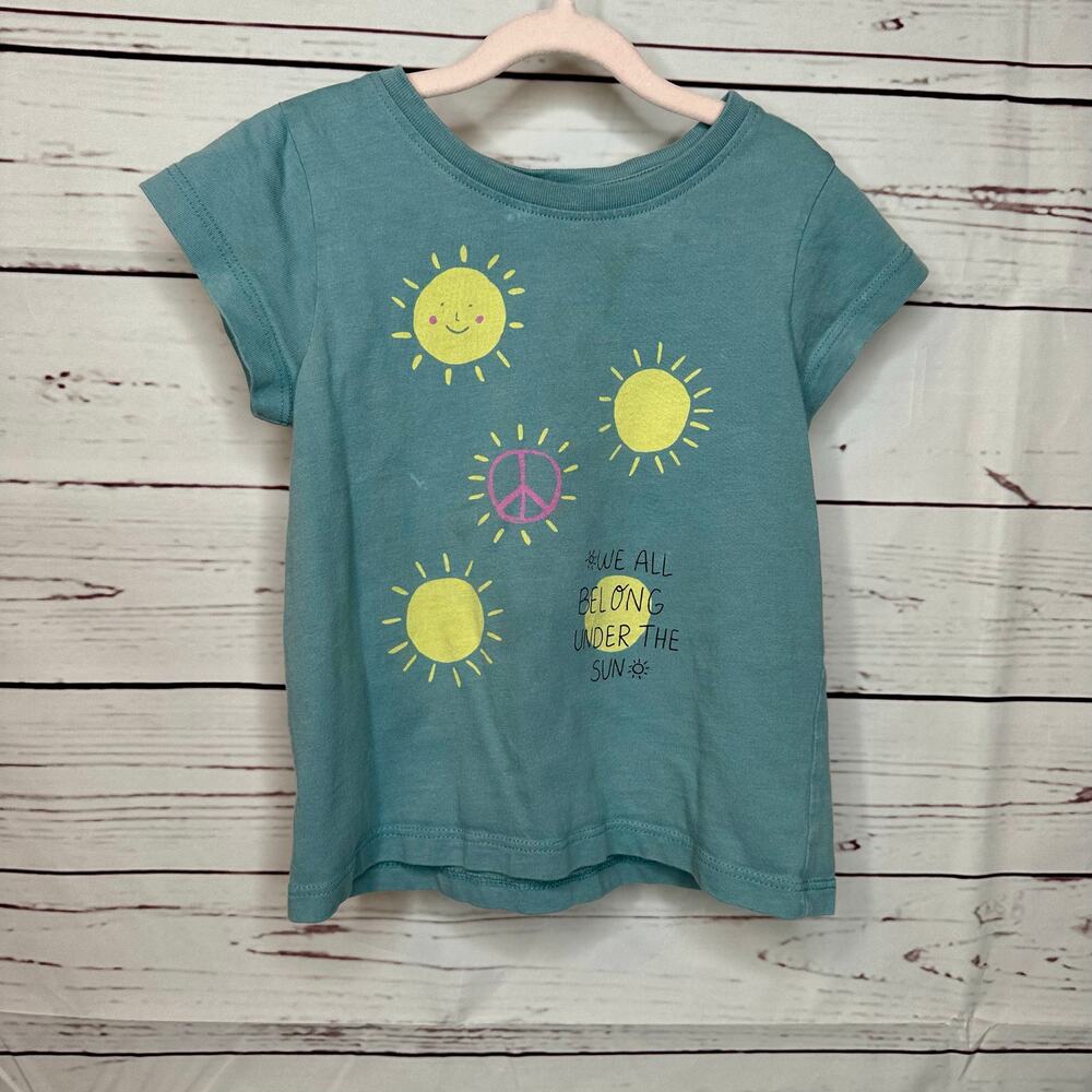 Tea Collection We All Belong Under the Sun Graphic T Shirt Size 2T